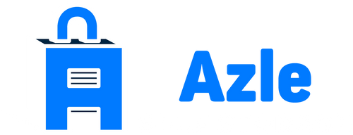 Azle Self Storage logo - white