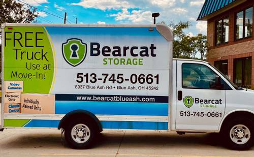 Bearcat Self Storage Blue Ash Moving truck