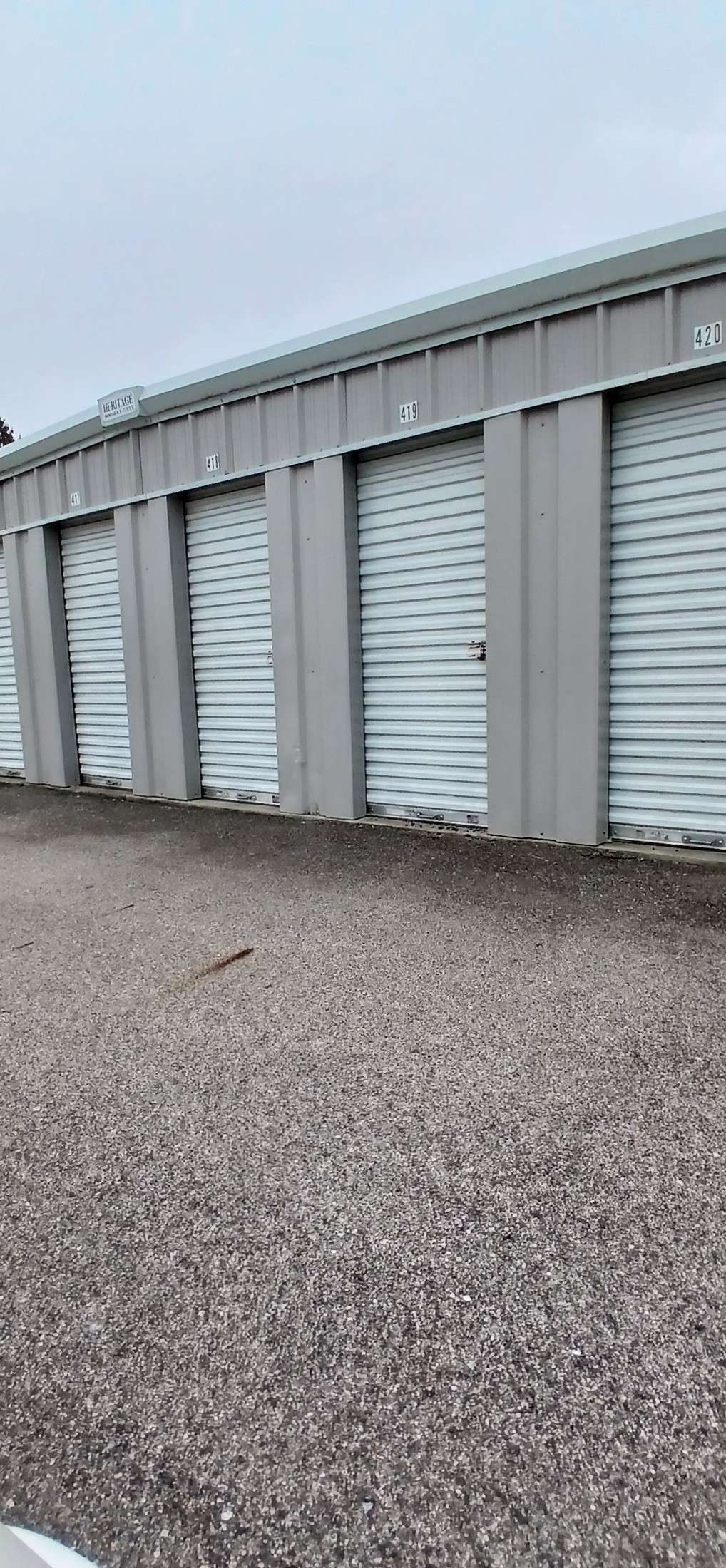 5-foot wide drive up storage units