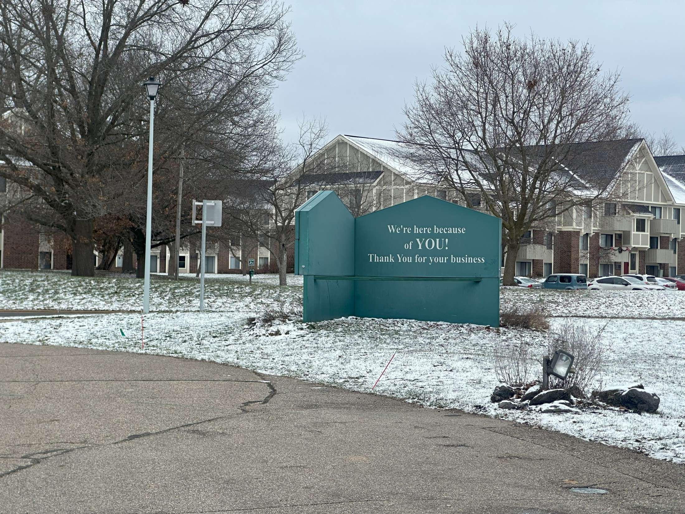 Signage outside of a self storage facility