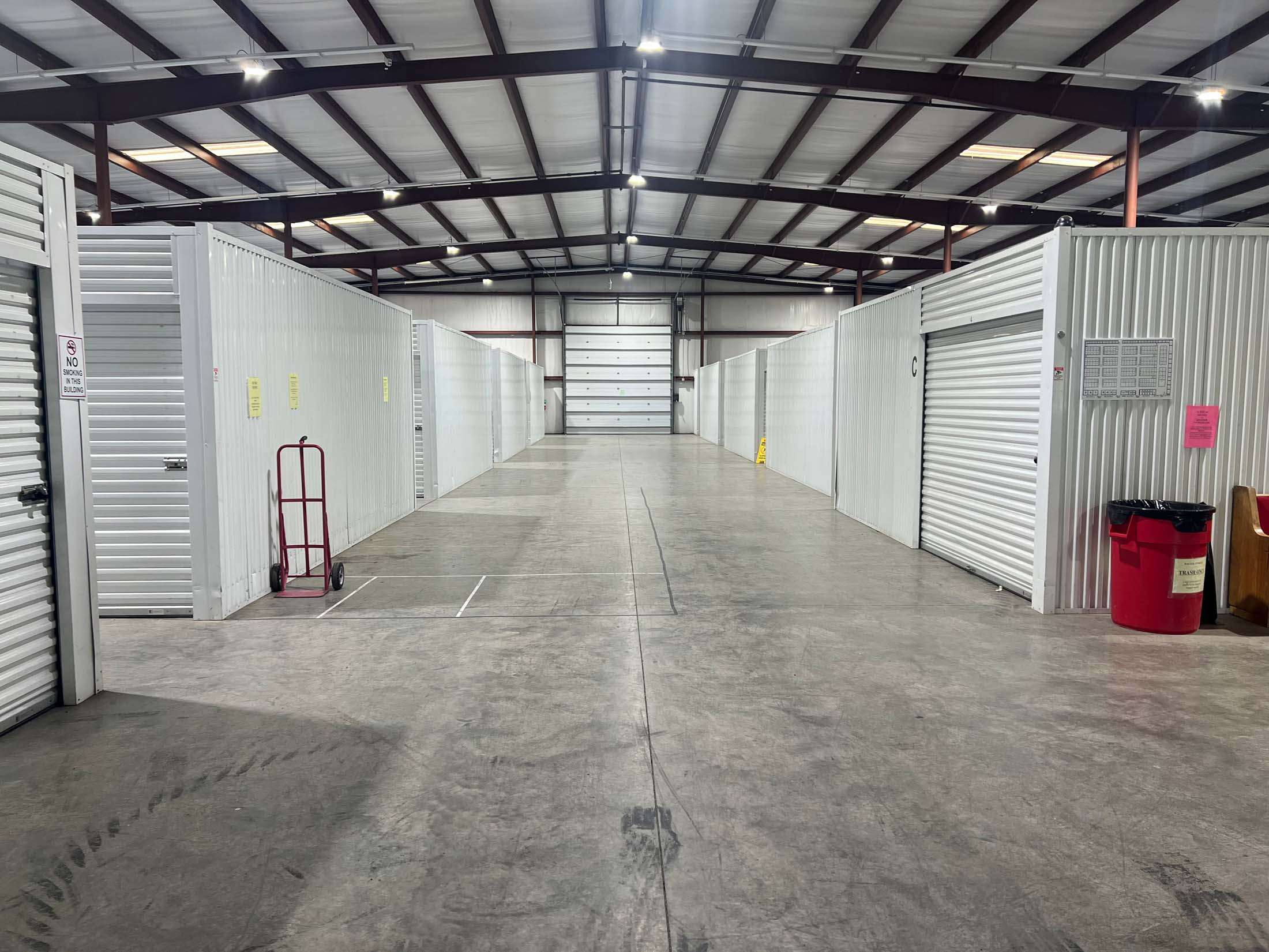 Climate-controlled storage facility