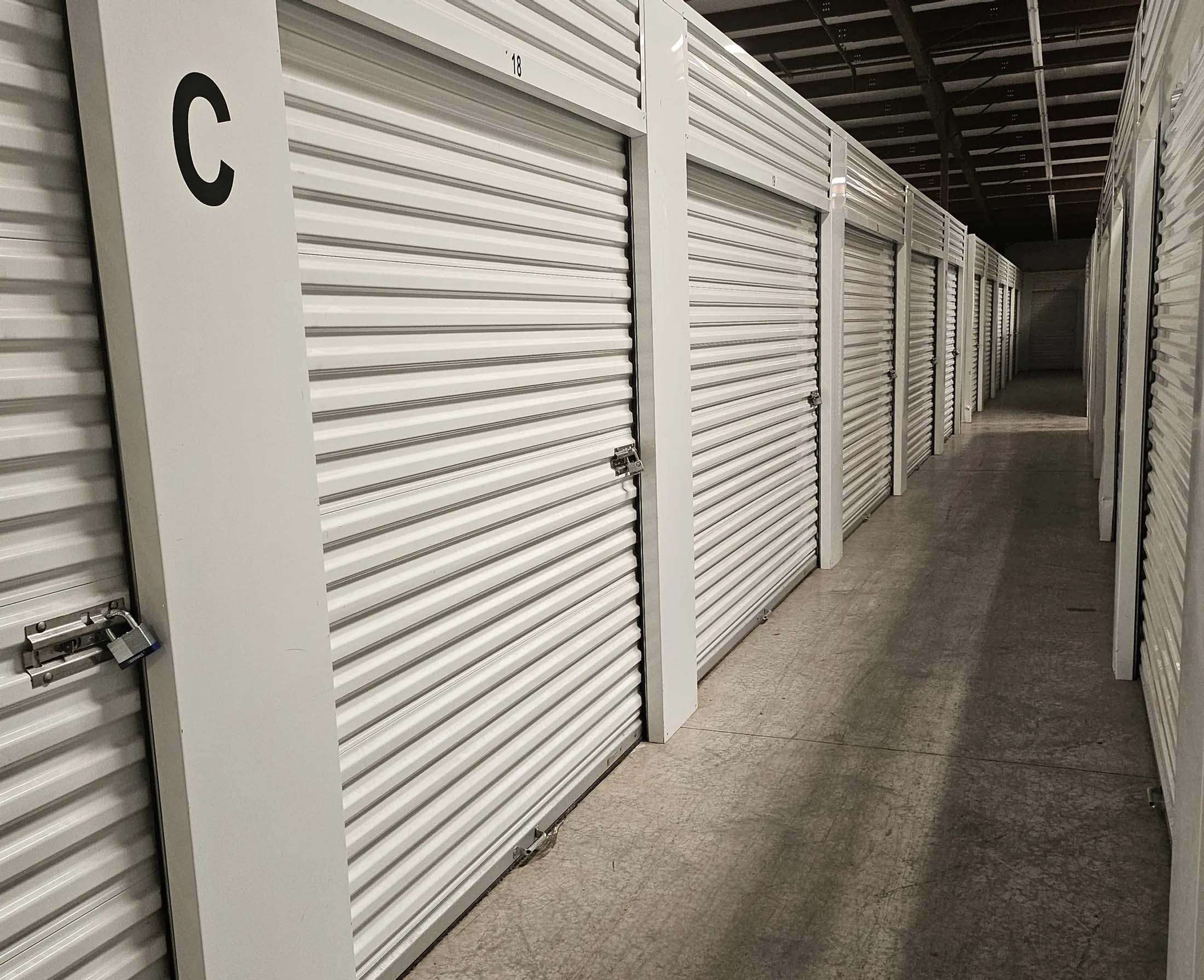 Indoor self storage units