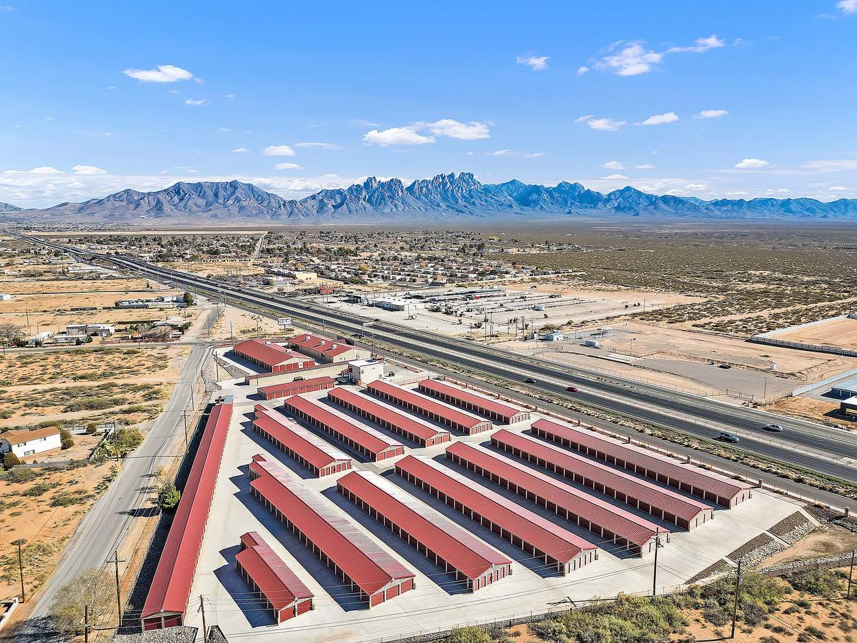 Aerial view of storage facility