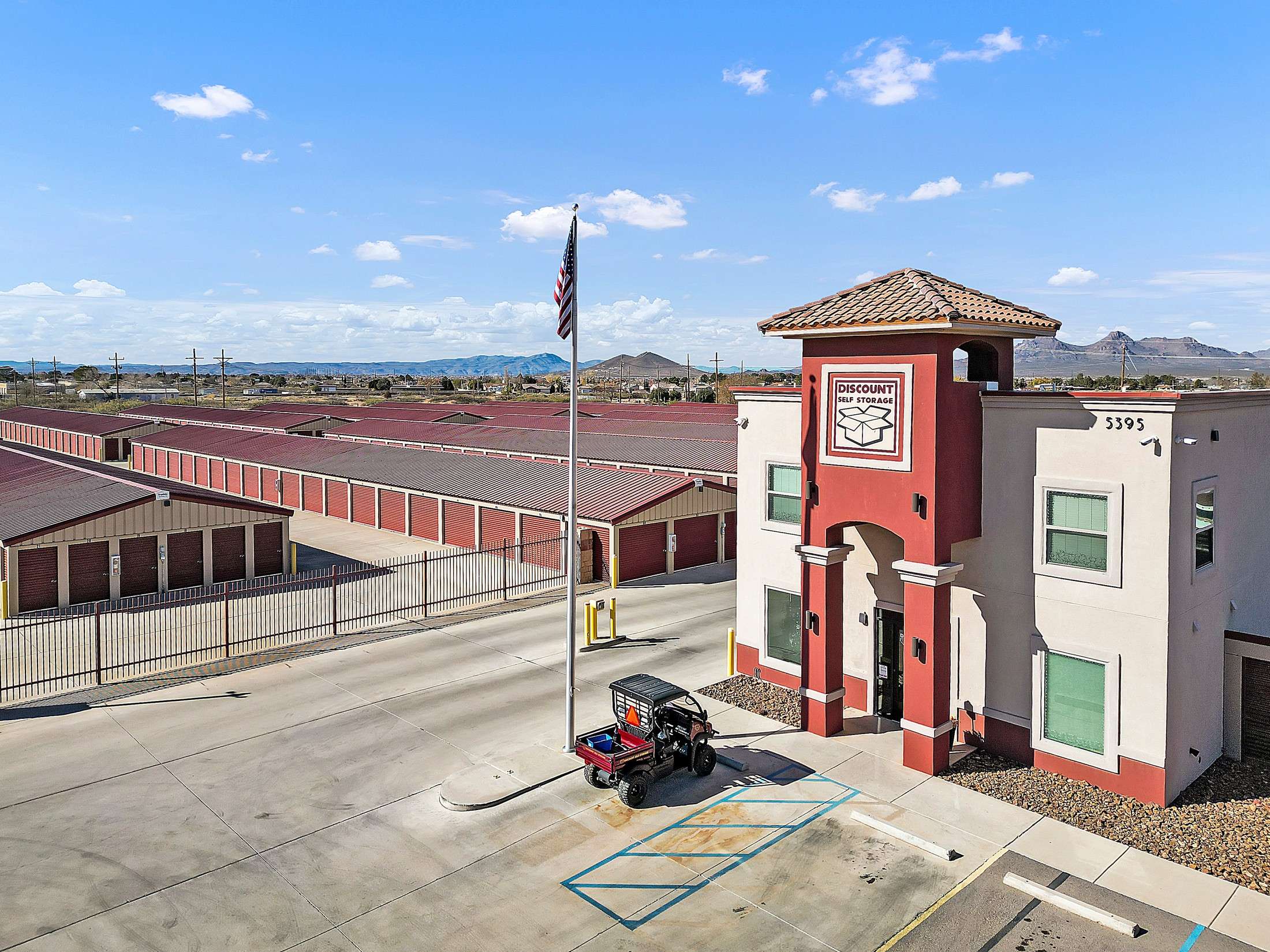 Storage facility rental office and units