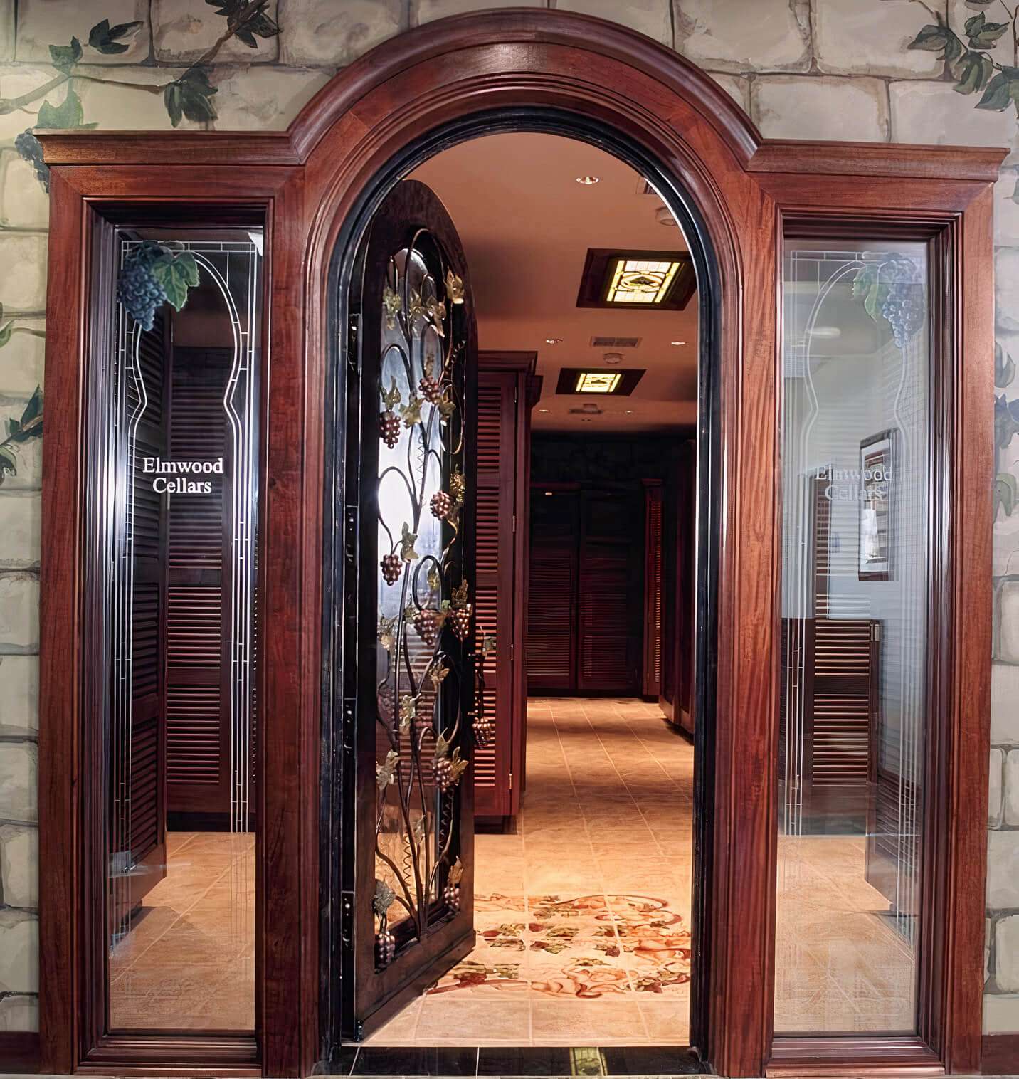 wine storage cellar entrance