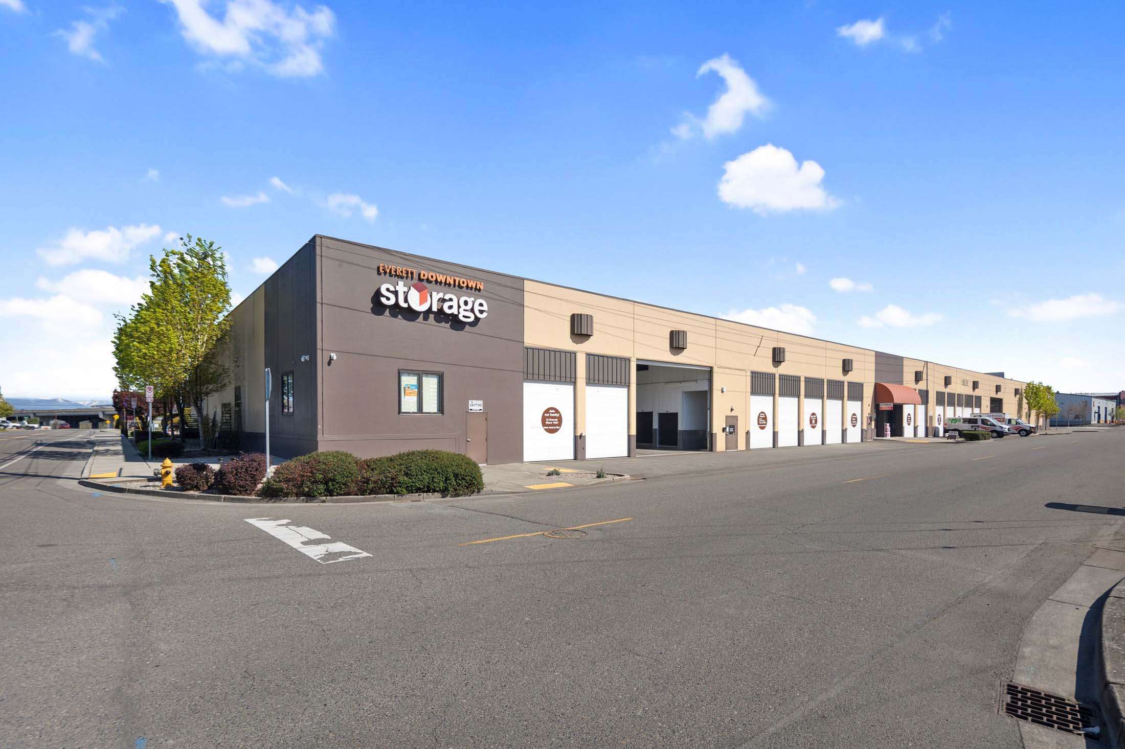 Entrance to storage facility