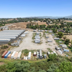 Aerial view of storage facility