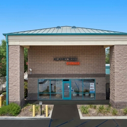 Front entrance to self storage facility