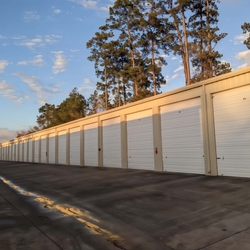 Row of drive up storage units