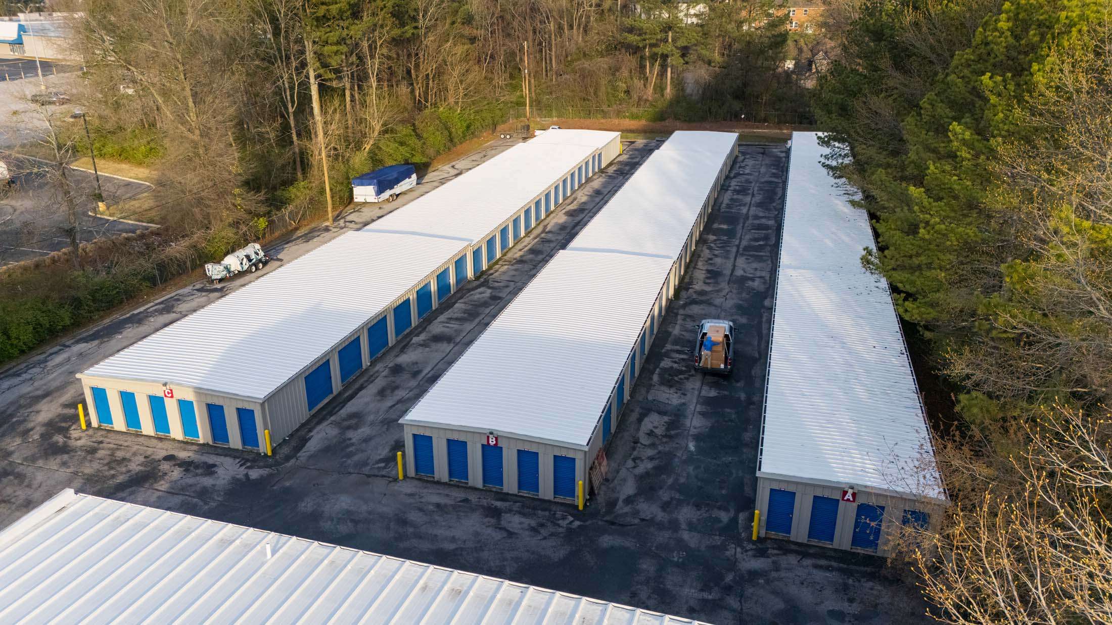 Storage units from above