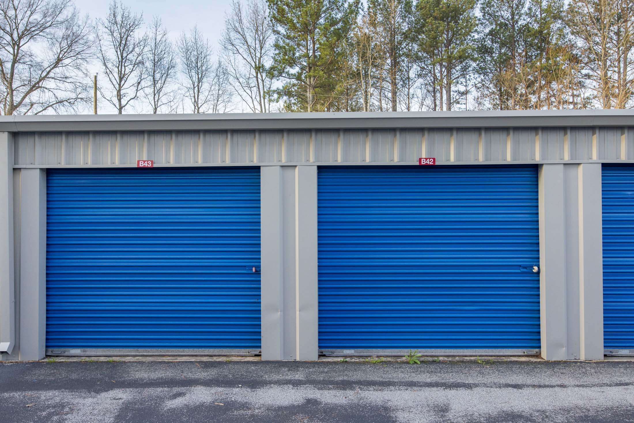 Storage units with roll-up doors