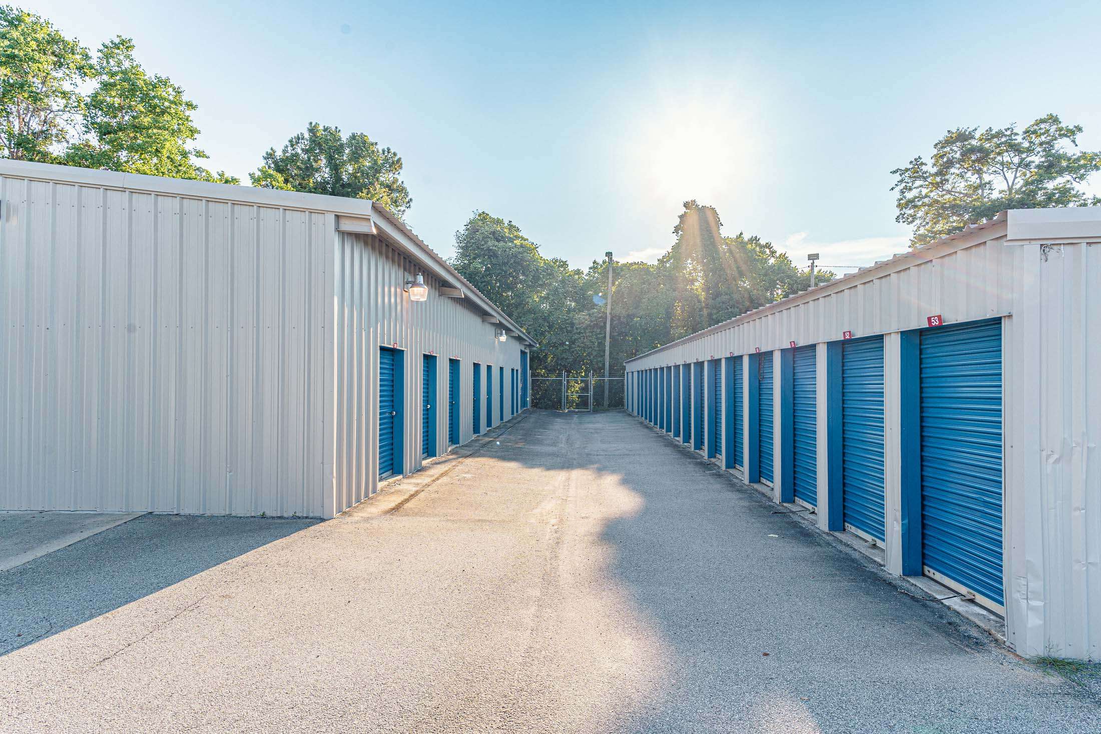 Various sizes of storage units
