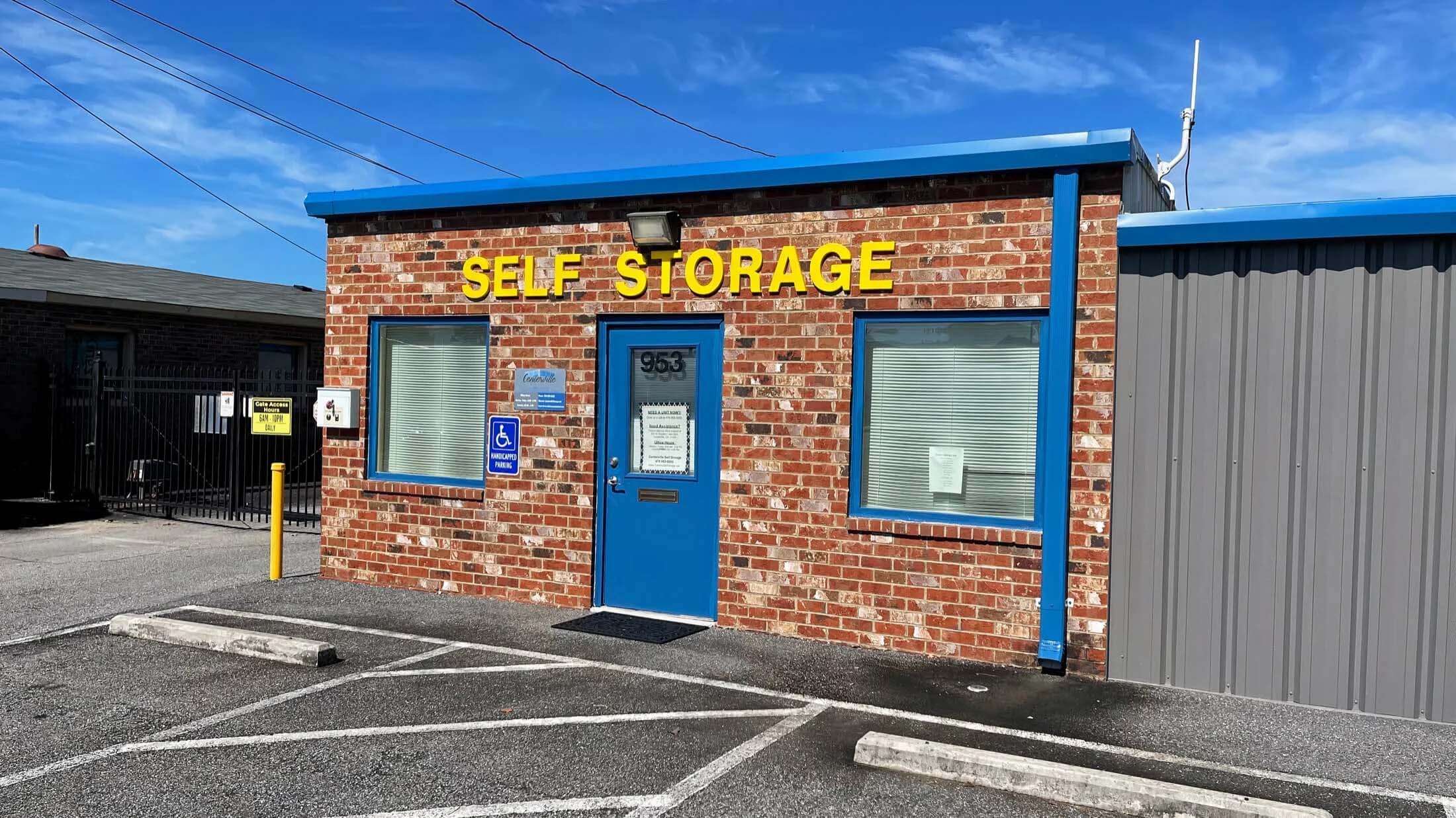 self storage facility office