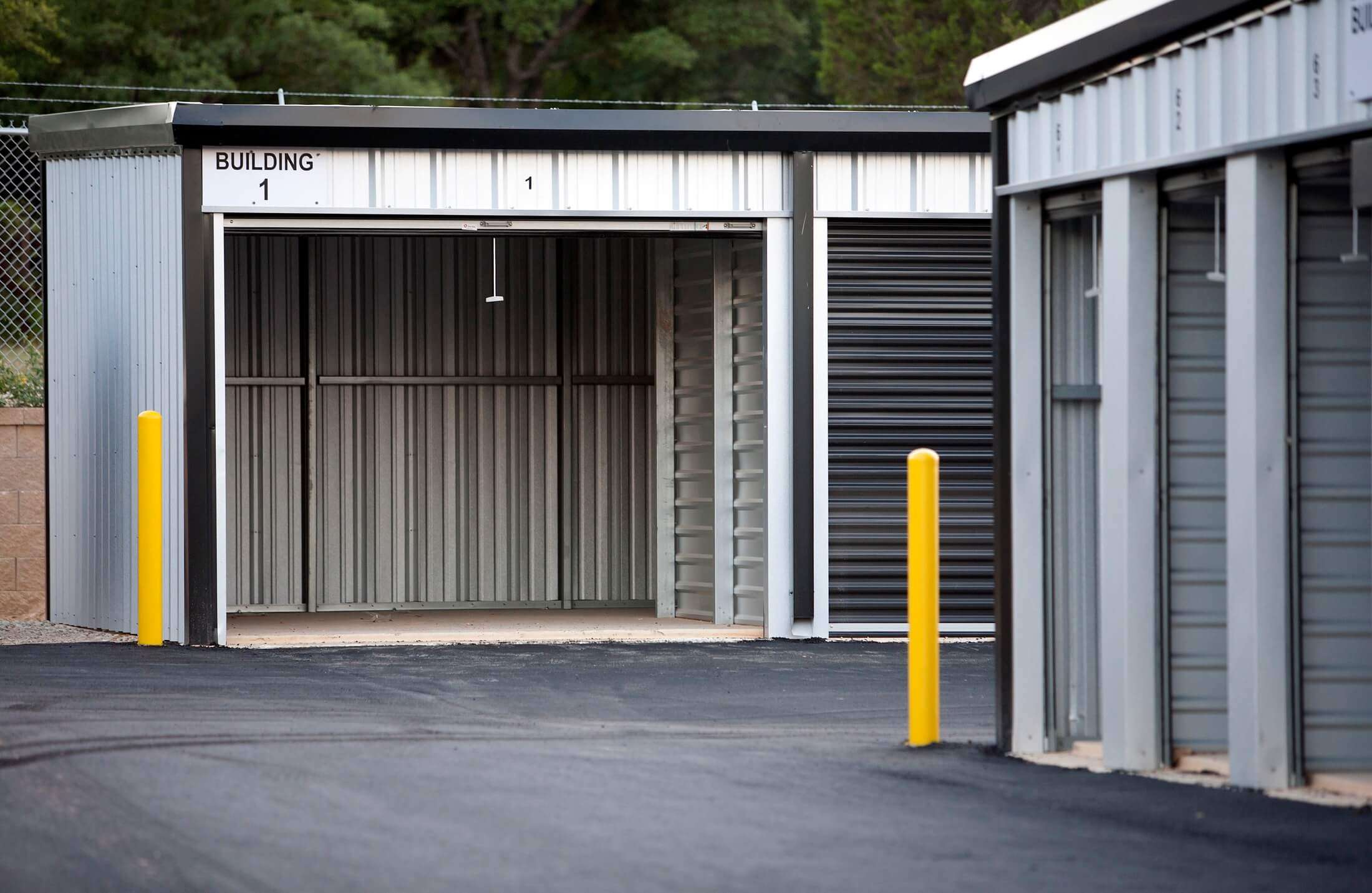 Drive up self storage units