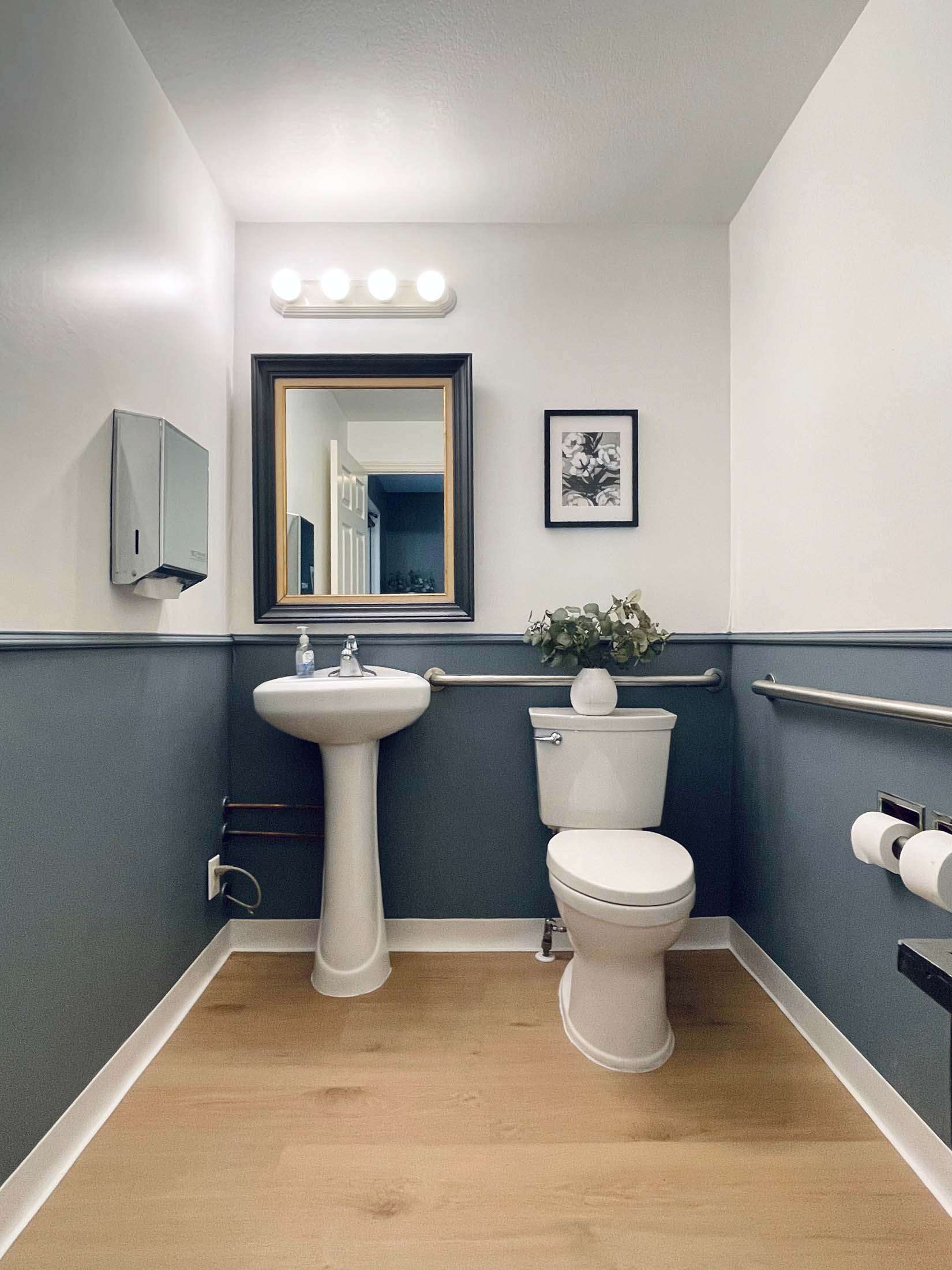 Restroom at office rental