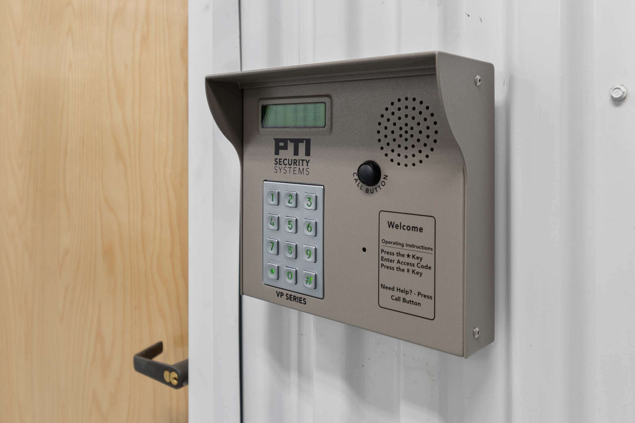 Keypad security entrance