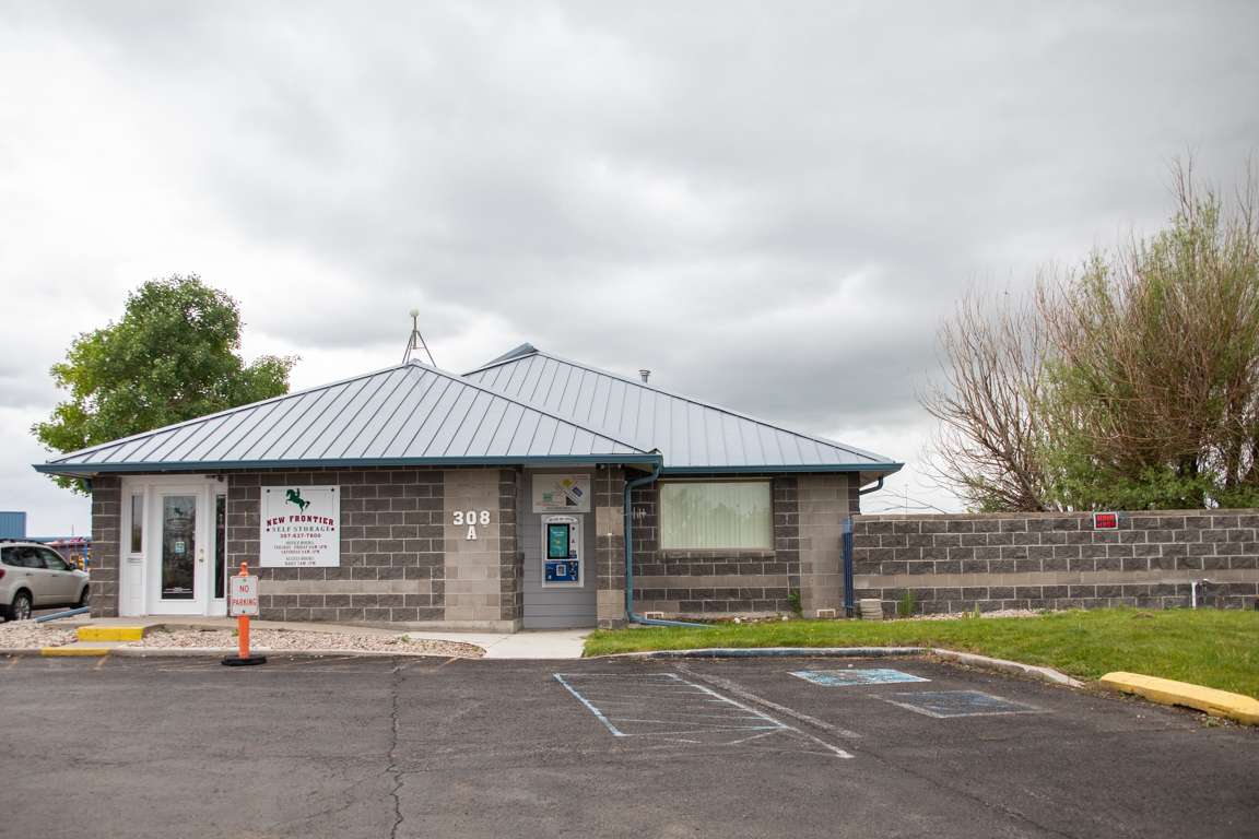 Drive up self storage facility front office