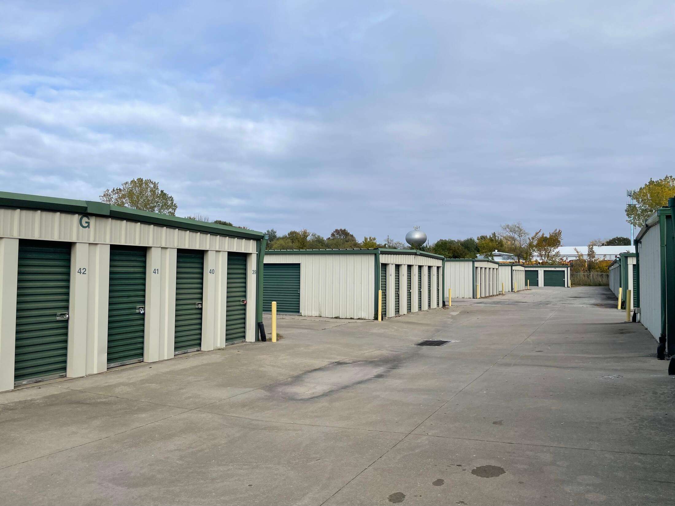 Multiple drive up self storage buildings