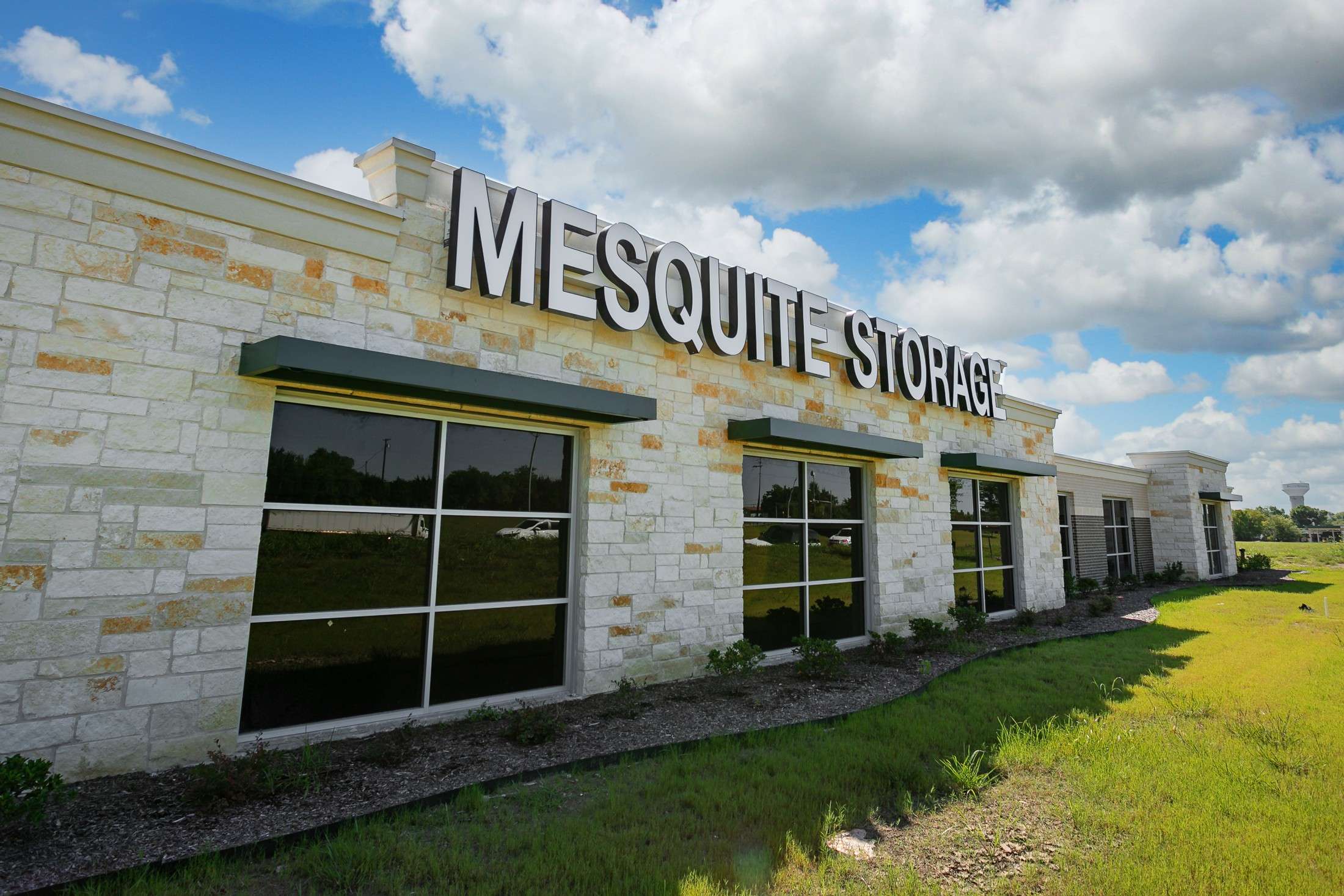 Mesquite Storage Building signage