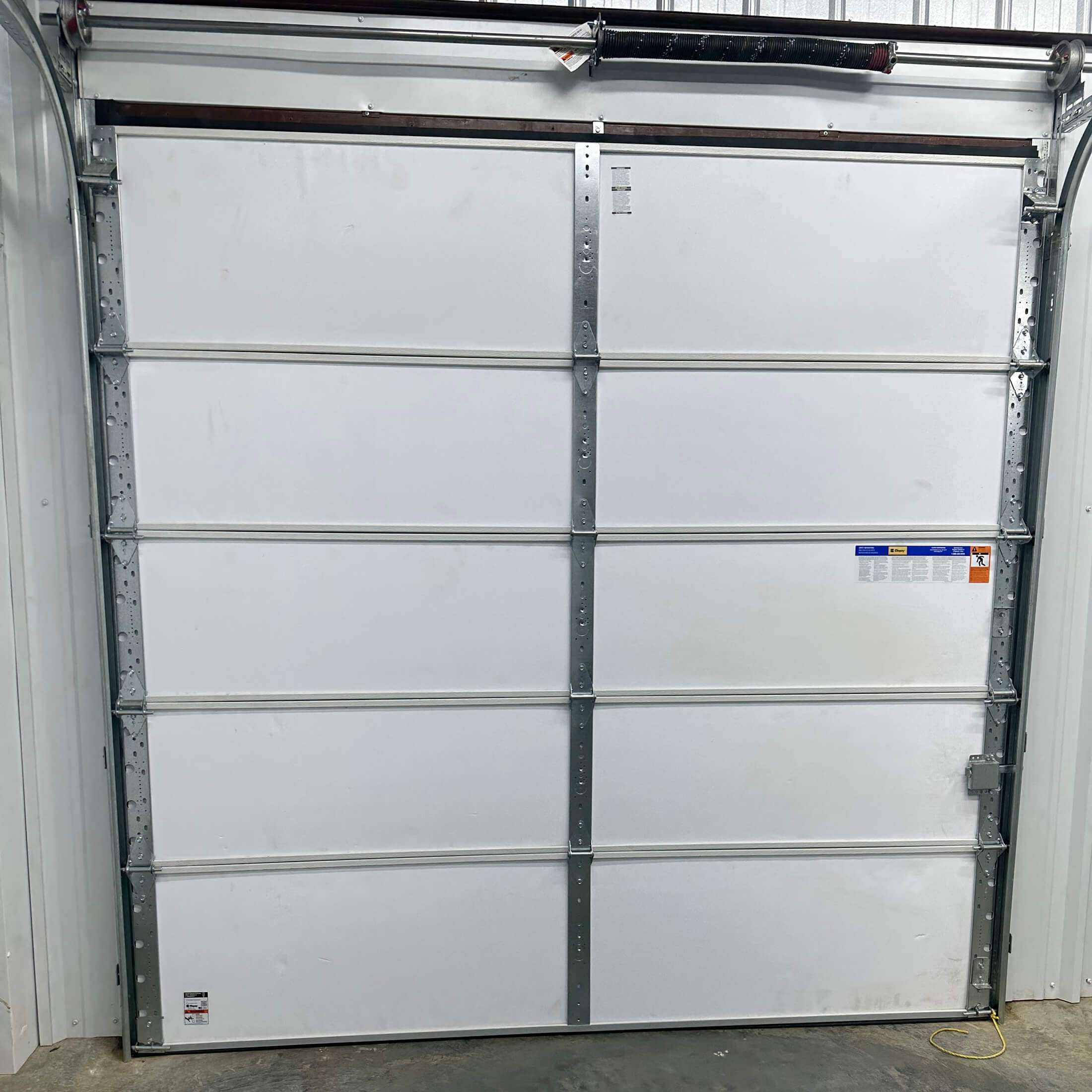 roll up door at self storage facility loading dock