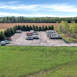Vehicle parking at self storage facility