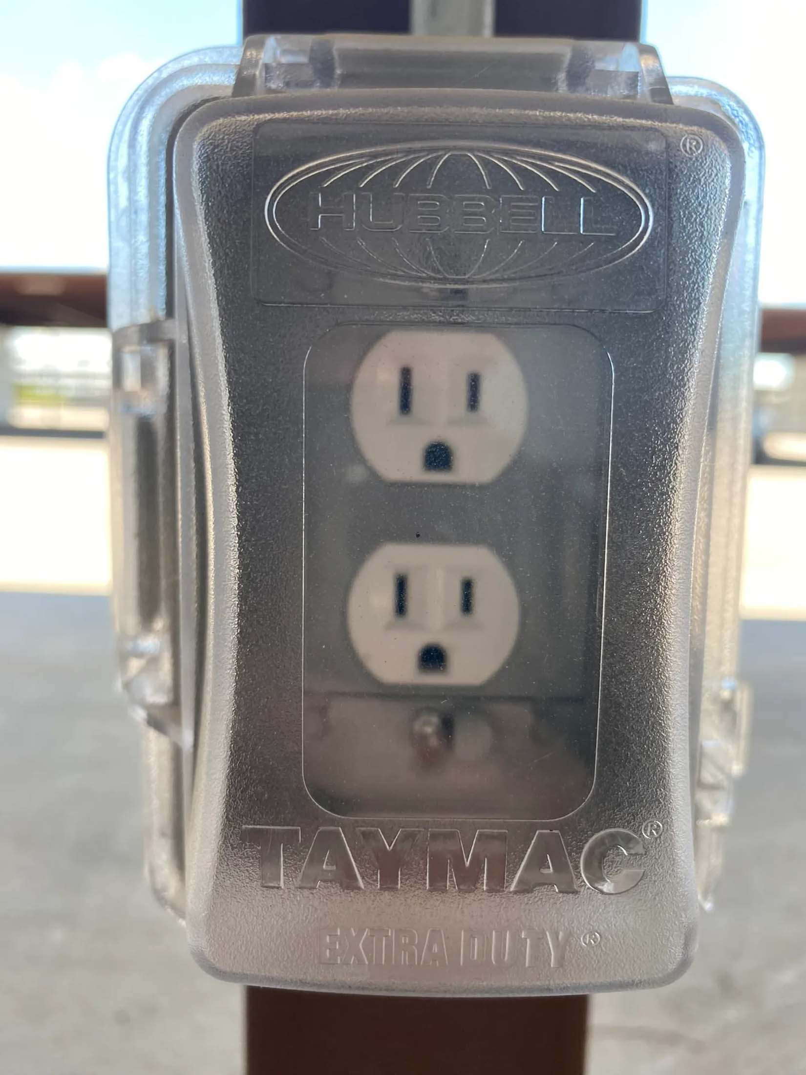 Outlet available at storage facility