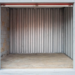 open view of a storage unit