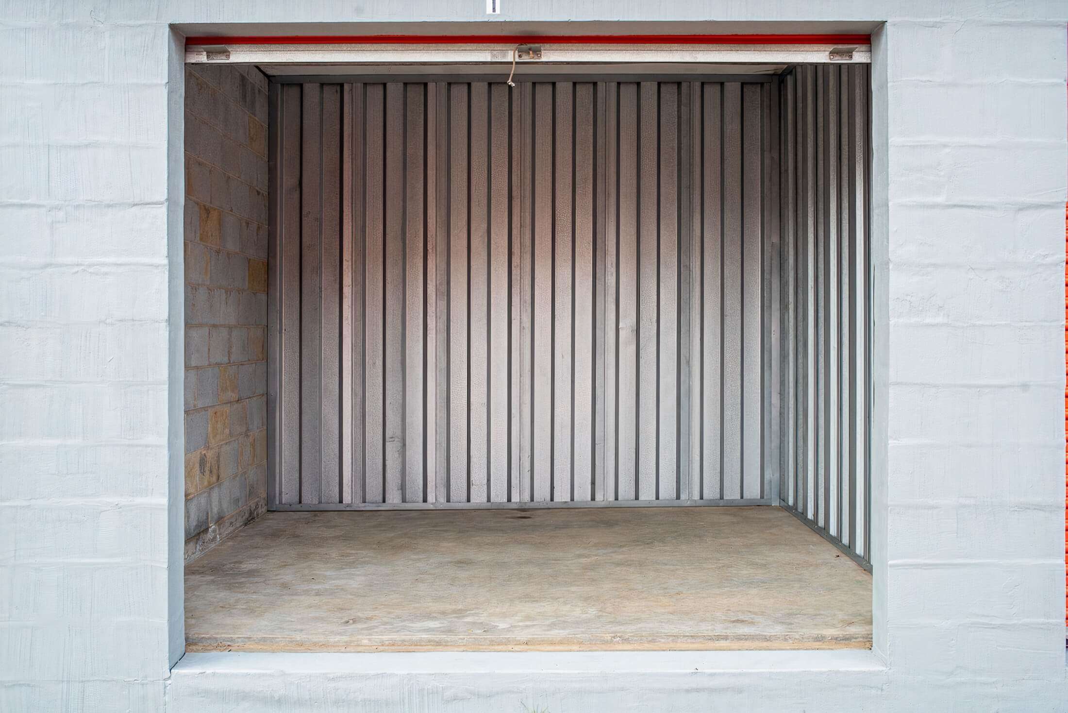 open view of a storage unit