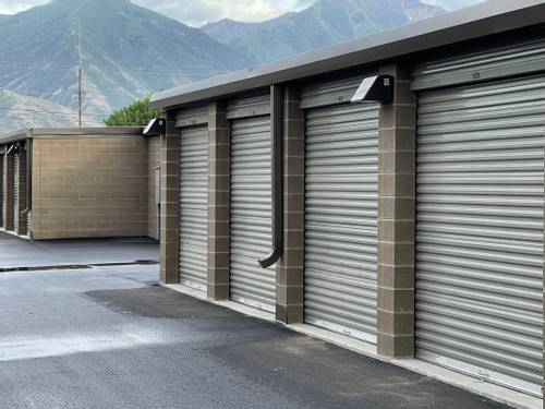 Drive Up Storage Units Close Up