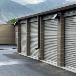 Drive Up Storage Units Close Up