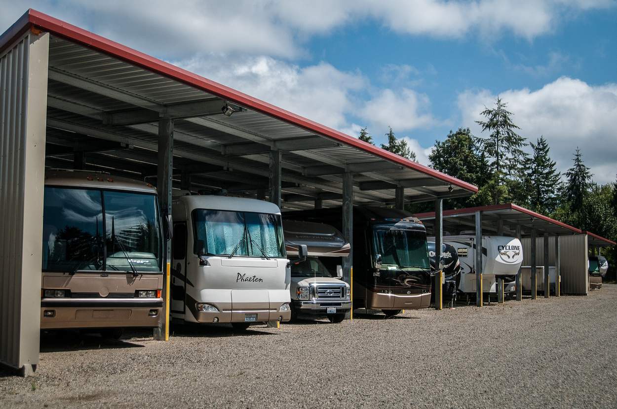 Reliable Storage: Covered Parking for RV/Boats at our Kingston and Port Orchard, WA Self Storage Facilities