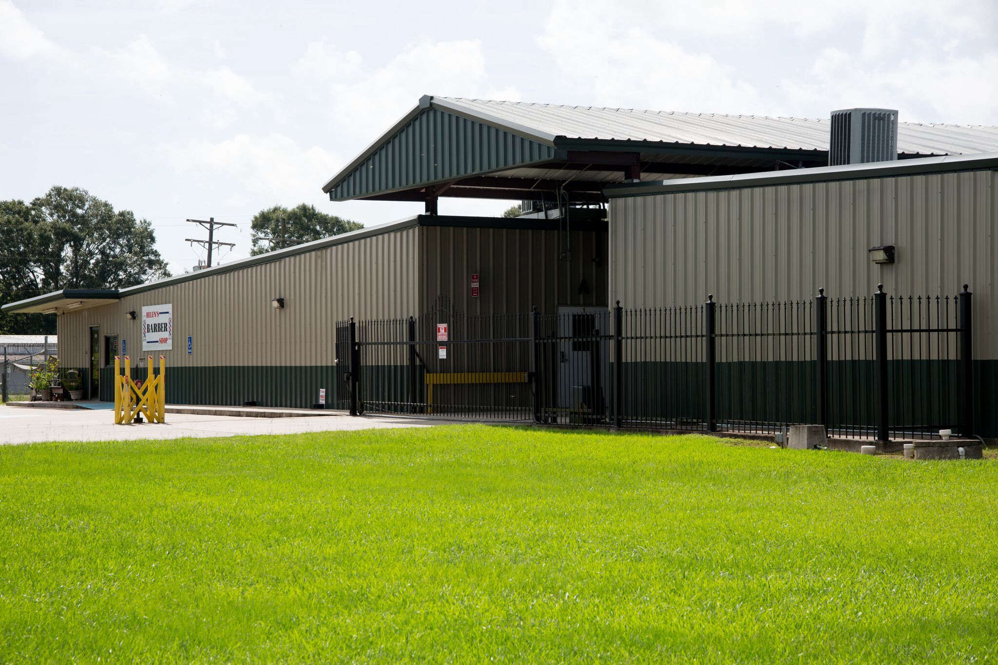 Entrance to self storage facility