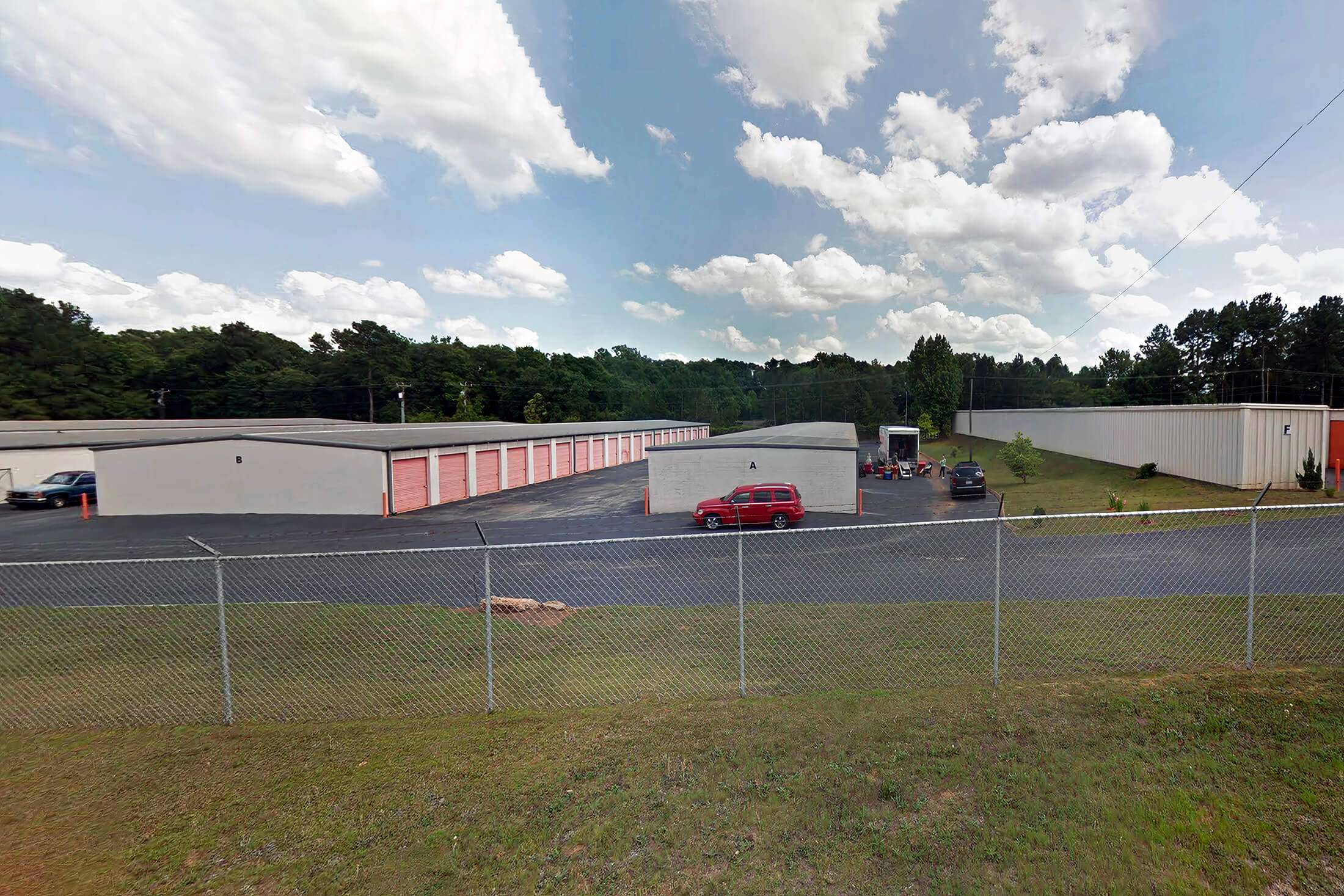 perimeter fencing around secure self storage facility