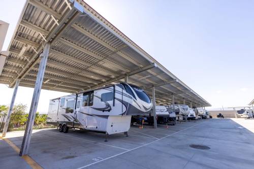 Covered Parking with campers