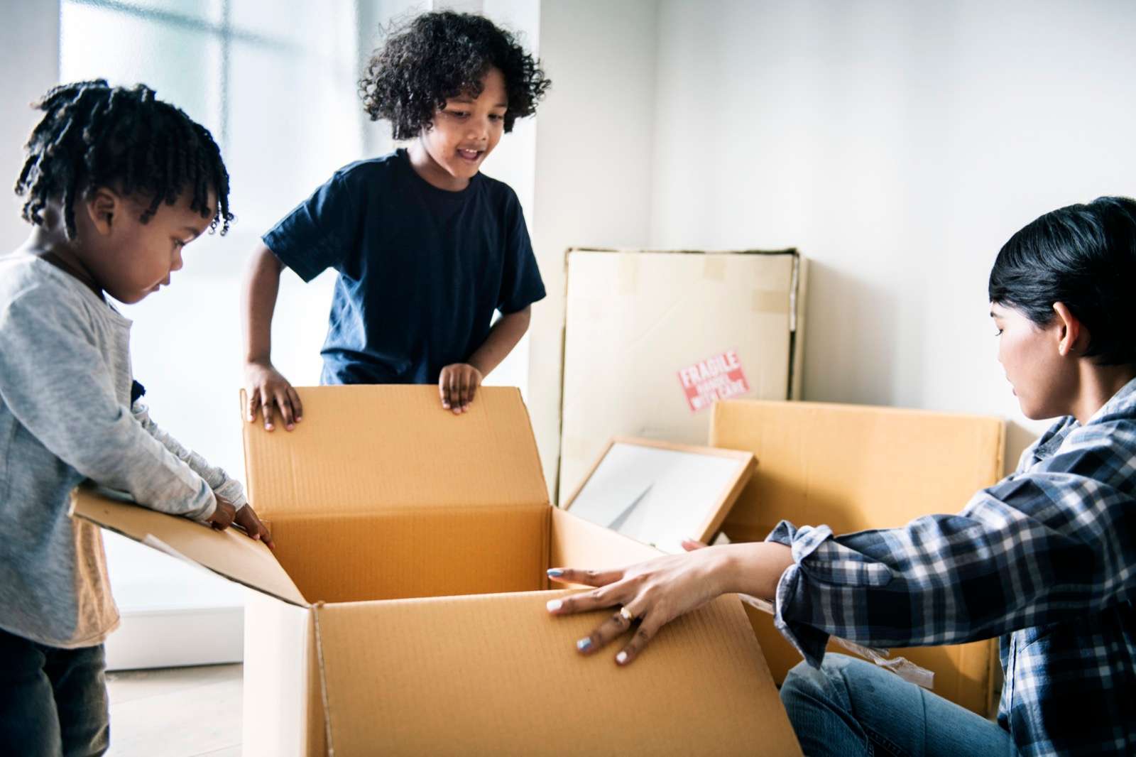 Family Moving to New Home
