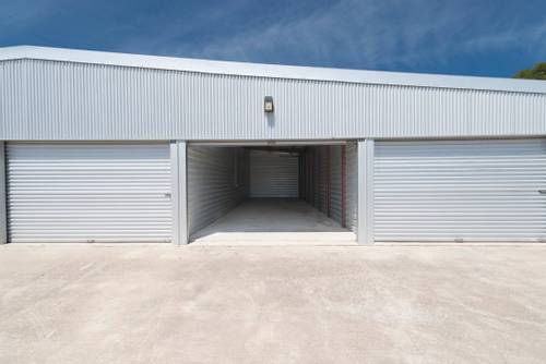 large self storage units with opened door