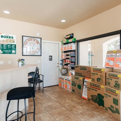 Moving supplies and rental desk