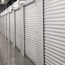 Rows of climate controlled self storage units