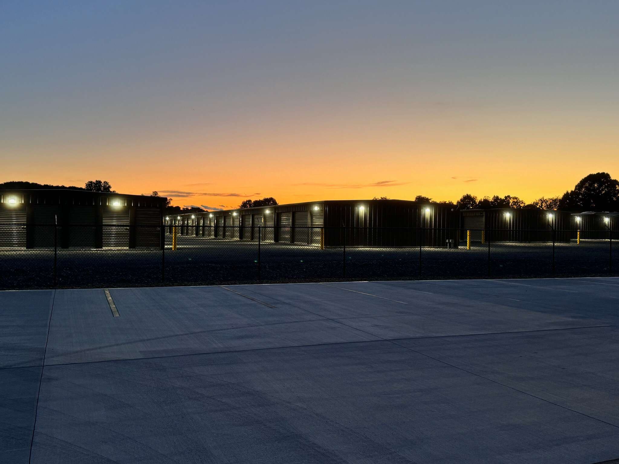 Tri Star Storage at Night