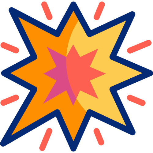 No storage facility image provided; this is a colorful explosion graphic.