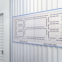 Map of self storage facility